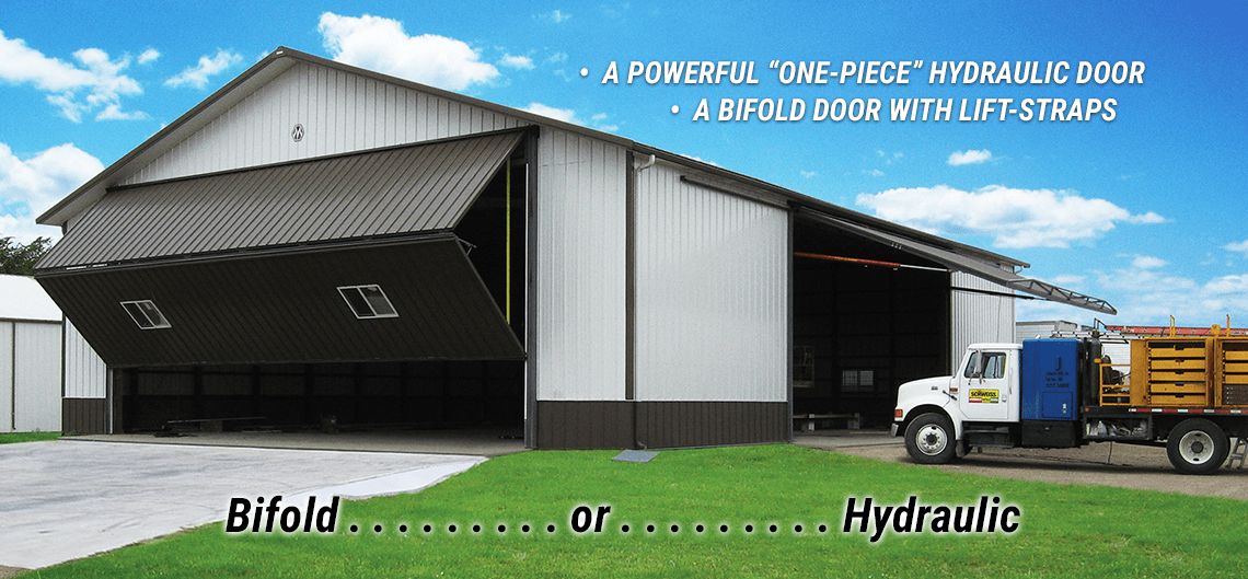 Schweiss Doors has two styles. . . Bifold or Hydraulic!