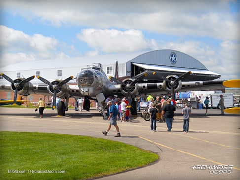 Aviatin museum with large Schweiss doors