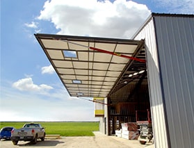 large machinery shed doors