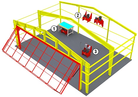 Multiple pump mounting places . . . you have options