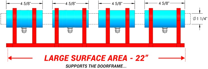 Large Surface Area Hinge