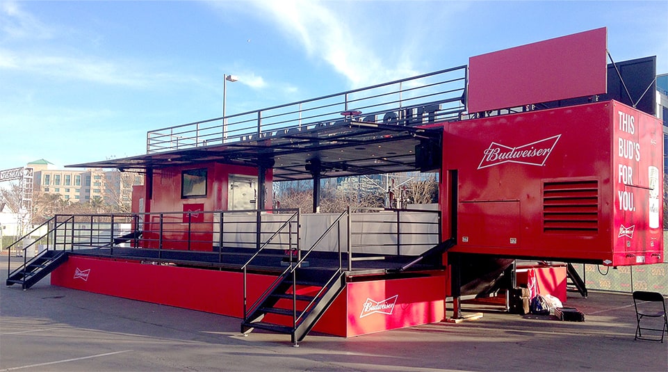 Container Architecture Hydraulic Show Doors