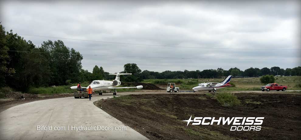 Streets were shut down to taxi aircraft to new hangar