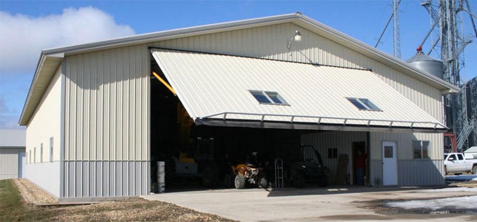 Pole Barn Hydraulic Door