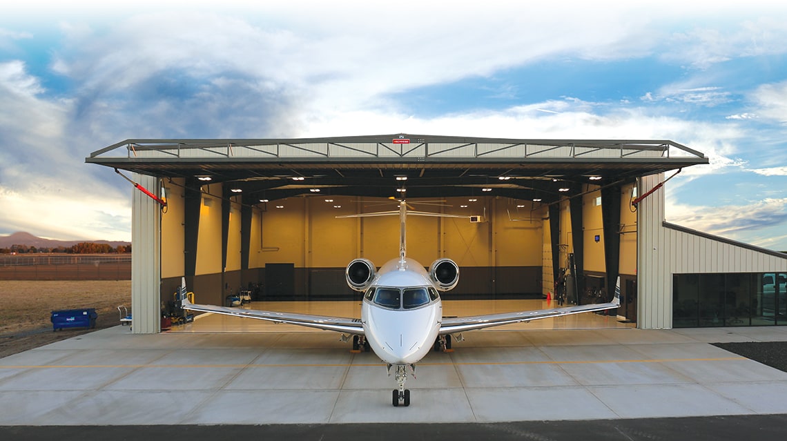 Schweiss Corporate Jet Hangar Doors