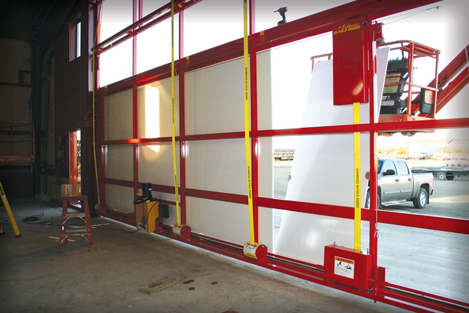 Adding liner panel to installed door.