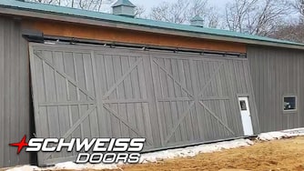 Hydraulic Wood Clad Door